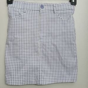 Forever 21 purple and white mini skirt with pockets